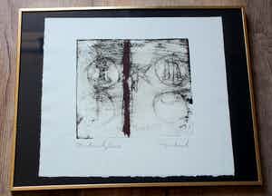 Anton Heyboer - ets: het systeem - 1985 verkocht voor € 155!