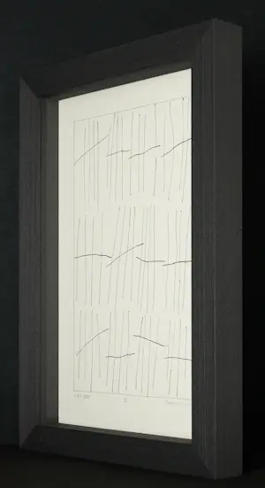 Jan Schoonhoven - Besonderes Werk : Offset Lithografie - épreuve d’artiste - hochwertig gerahmt kopen? Bied vanaf 1190!