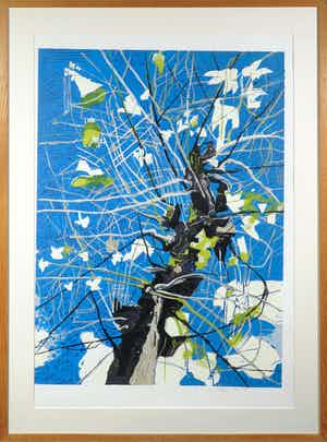 Vincent van Ojen - Houtsnede, Boom - Ingelijst (Groot) verkocht voor € 100!