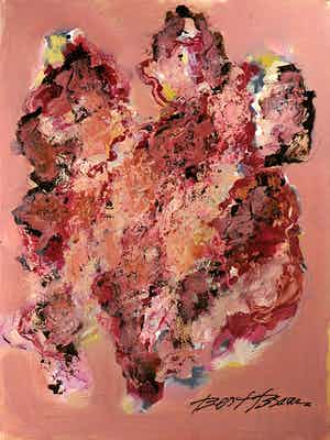 Bert Braam - Acryl op doek, Zonder titel verkocht voor € 60!