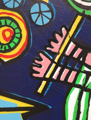 Corneille - Zeefdruk op doek, Le Monde de Fables de Charles Perrault - Ingelijst (Uitzonderlijk groot!) kopen? Bied vanaf 2000!