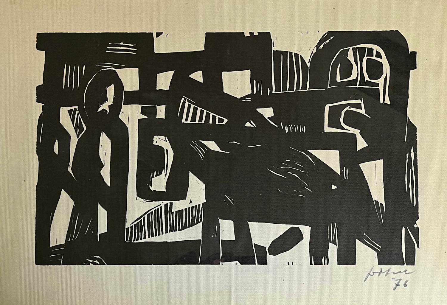 Jan van der Zee - Abstract werk kopen? Bied vanaf 150!