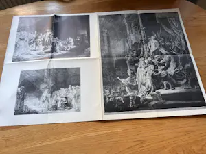 Rembrandt van Rijn - Alle etsen van Rembrandt van Rijn, afgebeeld op ware grootte kopen? Bied vanaf 20!