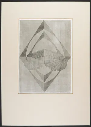 Cees Juffermans - Ets, Geometrische voorstelling kopen? Bied vanaf 30!