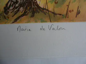 Marie de Valon - "Provençaals landschap" / KLEURLITHO kopen? Bied vanaf 30!