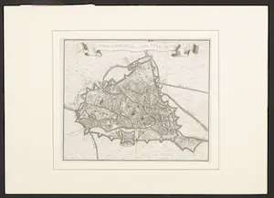 Isaac Tirion - Lot van twee kopergravures, Grondtekening der stand Ostende / (...) Gend kopen? Bied vanaf 1!