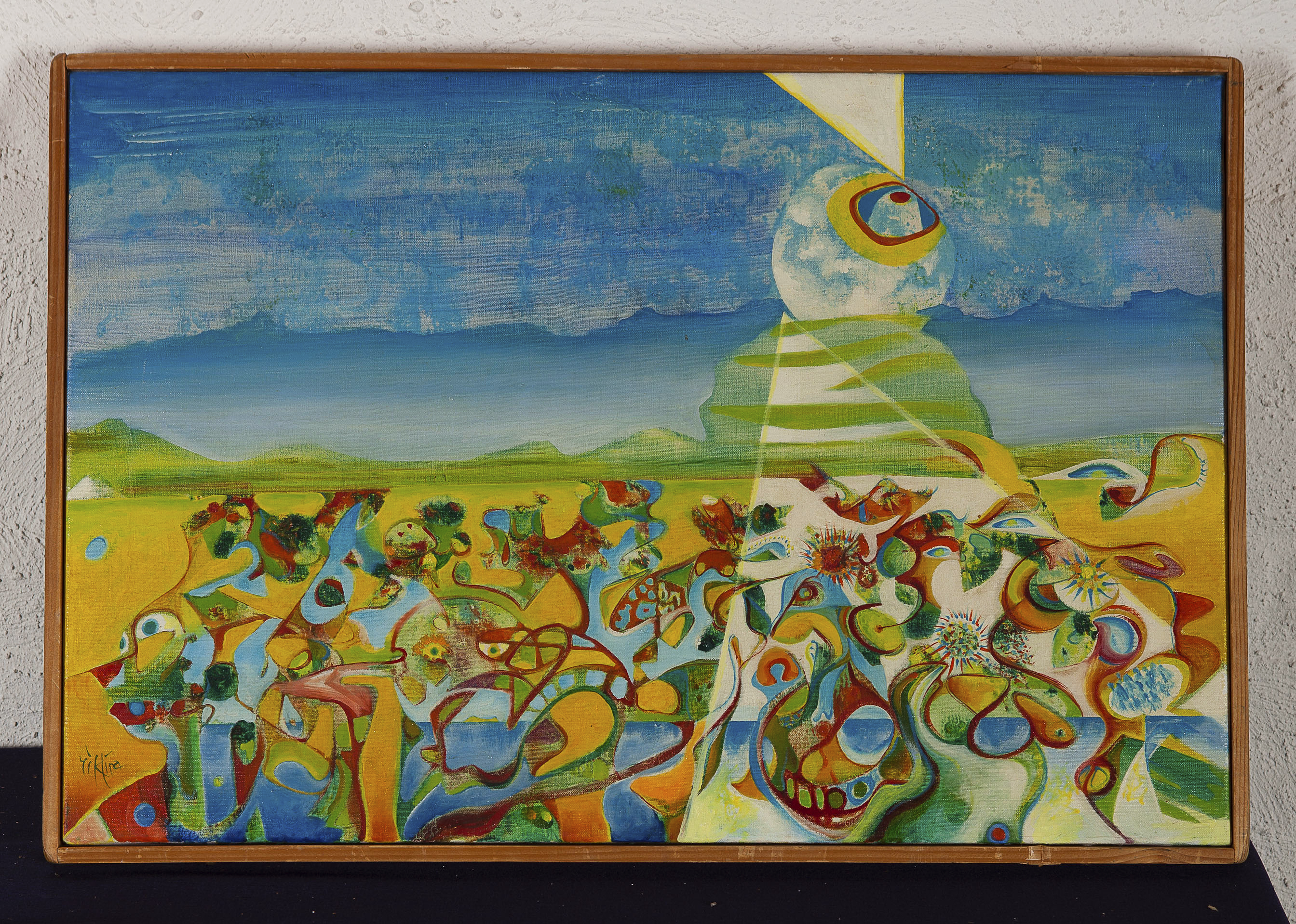 Rik Lina - De Vuurtorenwachter - Olieverf op doek - BKR Amsterdam, 1973 kopen? Bied vanaf 20!