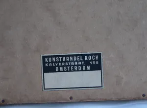 Niet of onleesbaar gesigneerd - Ingelijst, Gouache , 6 Vogeltjes op een tak - Oud kopen? Bied vanaf 1!