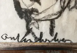 Anton Heyboer - Oervogel Houtskooltekening kopen? Bied vanaf 100!