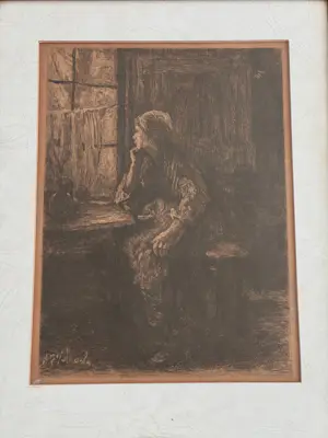 Jozef Israëls - Vrouw aan het venster kopen? Bied vanaf 30!