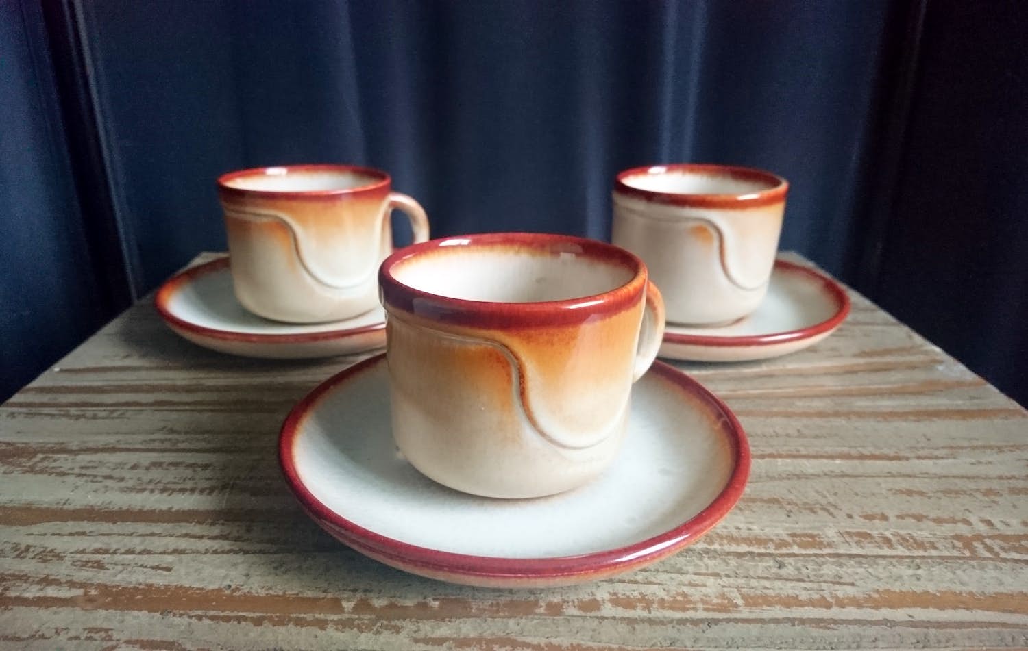 Potterie De Driehoek - Kop- en schotels servies "Zuiderzee" (1982) verkocht voor € 1!