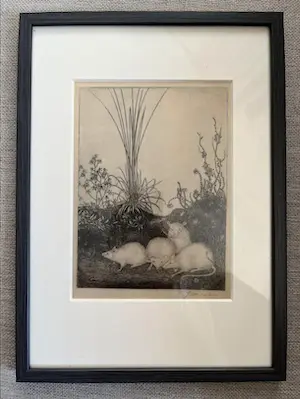 Jan Mankes - Originele Heliogravure - 4 Muizen 1923 kaufen? Bieten Sie von 50!
