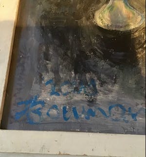 Hannie Bouman - 1919-2013 olieverf op doen, mooie stilleven van pastelkleuren kopen? Bied vanaf 10!