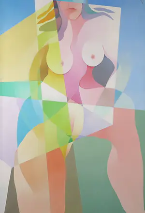 Piet de Walle - Acryl op doek, Beweging - Ingelijst kopen? Bied vanaf 170!