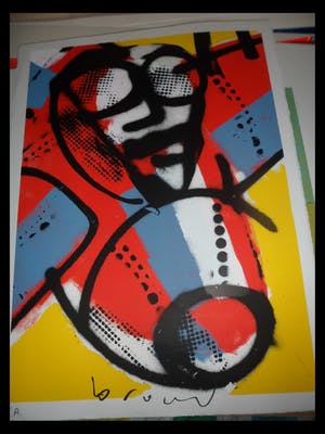 Herman Brood - Zeefdruk: Vliegtuig 4. kopen? Bied vanaf 175!