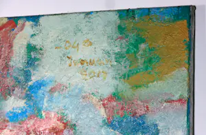 Angelos Tassopoulos - Olieverf op doek, Abstracte compositie - Zeer groot kopen? Bied vanaf 700!