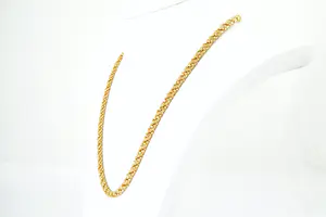 81 - Elegante 18 karaats geel-gouden ketting - gedraaid of "slinger" model kopen? Bied vanaf 740!