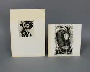 Ernst Vijlbrief - Etsen uit 1963 (2x) verkauft für € 40!