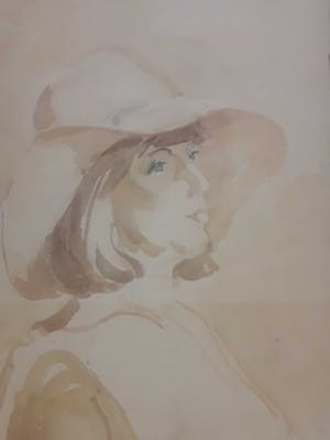 Hans Hazenbroek - Aqurel met aan beide kanten afbeelding kopen? Bied vanaf 75!