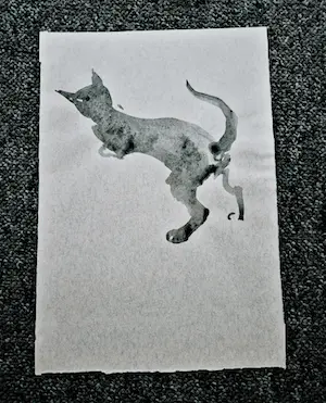 Johanna Bottema - was een virtuoze aquarelliste - poes / kitten - ca.1950 - sepia - potloodges. kopen? Bied vanaf 43!