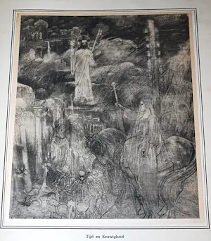 Jan Toorop - 3x, o.a. Kleykamp gids met 12 los ingeplakte afbeeldingen (1919) kopen? Bied vanaf 60!