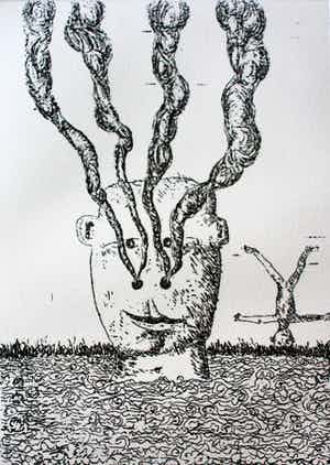 Frank Lodeizen - Ets: Vreugden en Verschikkingen... verkocht voor € 50!