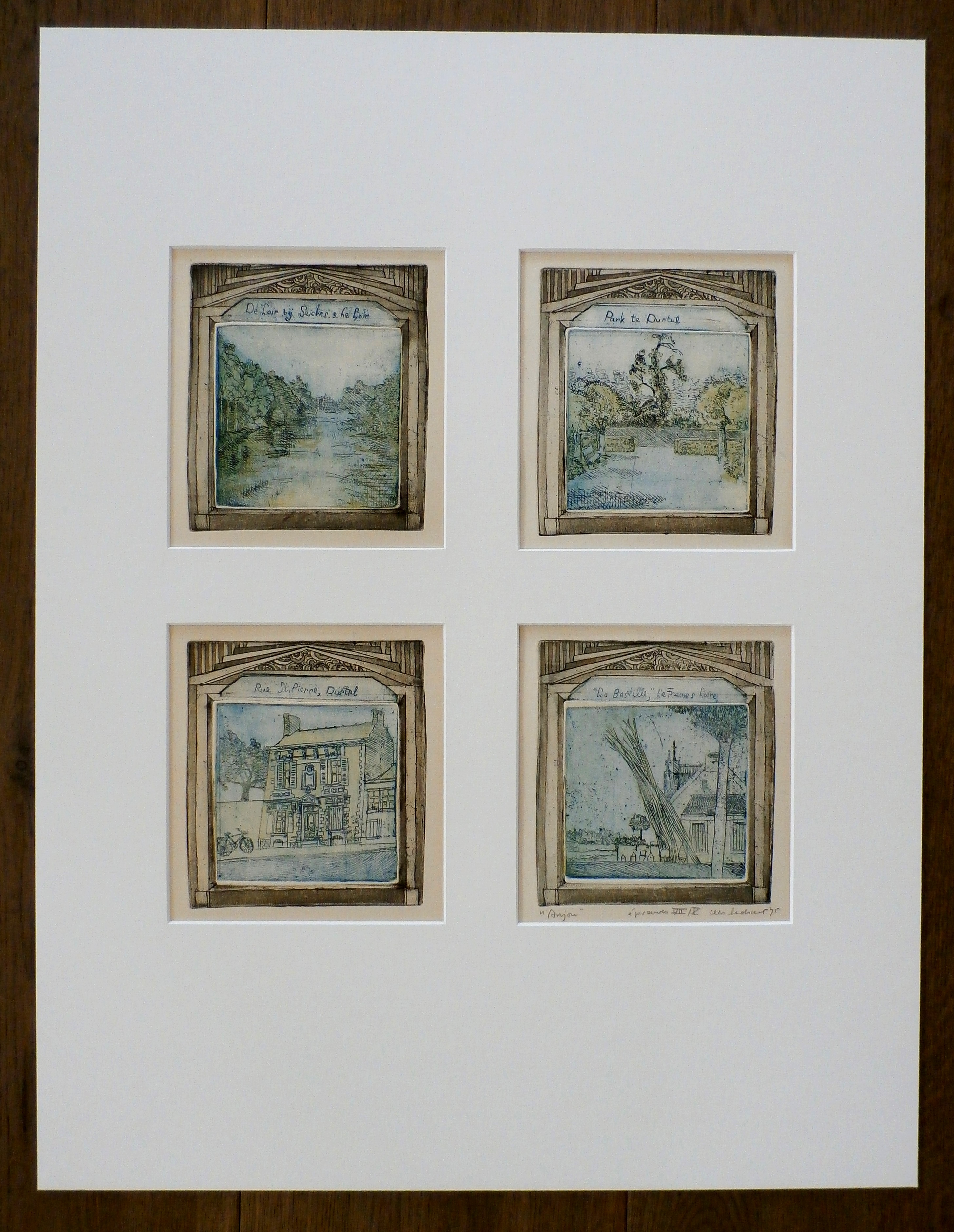 Cees Landsaat - 4 etsen - 1975 kopen? Bied vanaf 45!