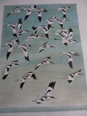 Joost Minnigh - Litho, Titel, "Boven zee". kopen? Bied vanaf 50!