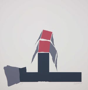 Hans Landsaat - Zeefdruk, Zonder titel kopen? Bied vanaf 20!