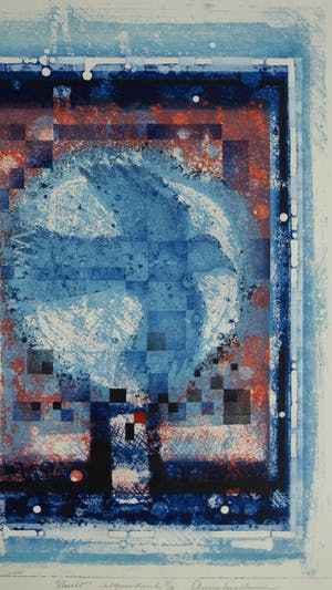 Anne Huitema - (1941-2012): Ets, “Vlucht” – eigen druk – oplage 50 ex. kopen? Bied vanaf 35!