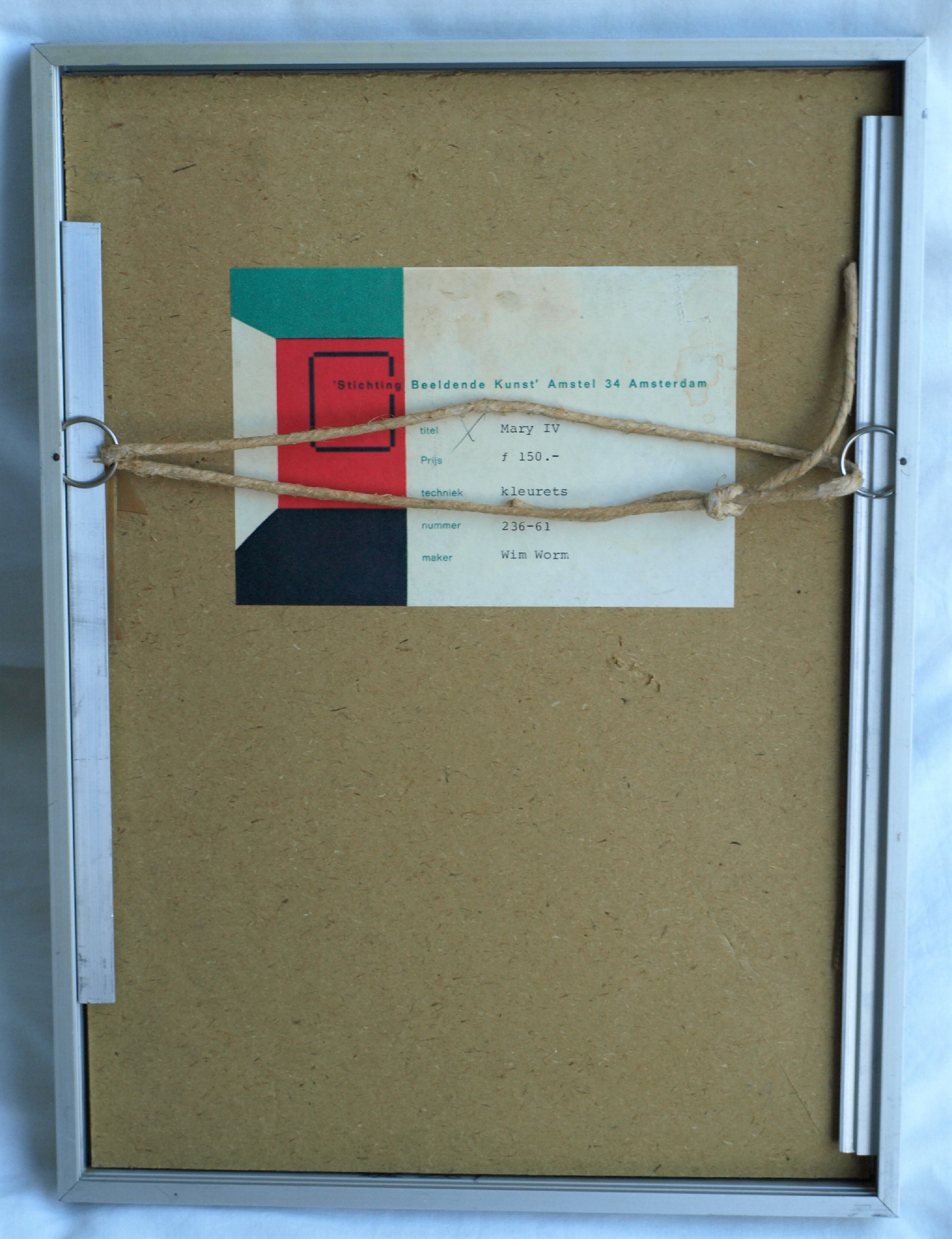 Wim Worm - Ets , Mary IV, Voor de TV – gesigneerd en ingelijst – 1971  kopen? Bied vanaf 25!