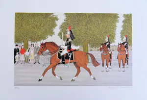 Vincent Haddelsey - Kleurenlitho THE GUARD Handgesigneerd kopen? Bied vanaf 49!