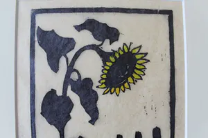 Jac. de Beer - Z.t. (zonnebloem met hekje) kopen? Bied vanaf 60!