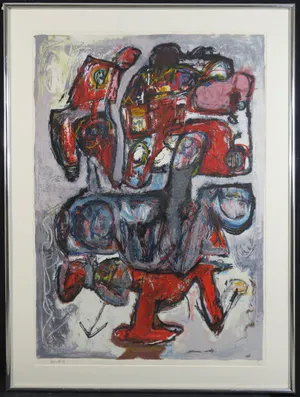 Jacques Doucet - Abstracte Compositie (Groot werk!) kopen? Bied vanaf 75!