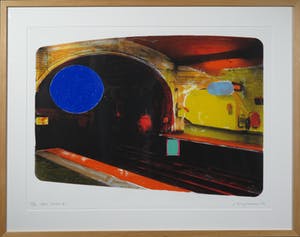 Jelis van Dolderen - Zeefdruk, Paris Metro II- Ingelijst kopen? Bied vanaf 10!