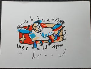 Herman Brood - Gesigneerde zeefdruk - 100 ex. kopen? Bied vanaf 1!