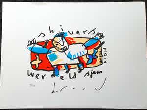 Herman Brood - Gesigneerde zeefdruk - 100 ex. verkocht voor € 1!