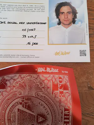 Karl Lagasse - One Dollar Red Underground kopen? Bied vanaf 870!