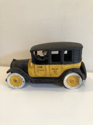 Curiosa - Vintage zware gietijzeren Yellow Cab van Arcade kopen? Bied vanaf 1!