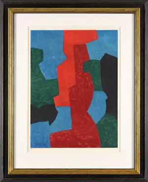 Serge Poliakoff - Composition bleue, rouge et verte kopen? Bied vanaf 1500!