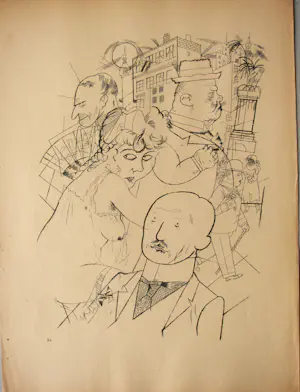 Georg Grosz - VIER LITHOGRAPHIEN " ECCE HOMO " 1923 . kopen? Bied vanaf 200!