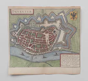 Ludovico Guicciardini - Deventer Oude Kaart Gravure Plattegrond 1652 kopen? Bied vanaf 50!