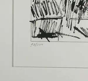 Jan Schoonhoven - Bijzonder ingelijste zeefdruk, gesigneerd + Art Book : ZERO 4321 ! kopen? Bied vanaf 450!