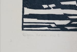 Paul Overhaus - 2 grote linosnedes kopen? Bied vanaf 1!