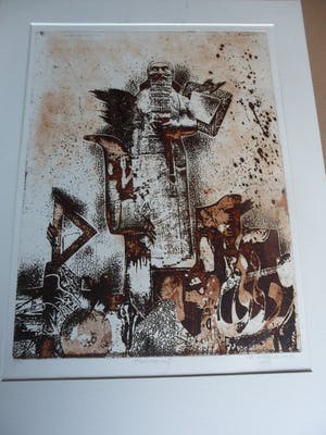 Niet of onleesbaar gesigneerd - Ets, titel : "Herinnering I kopen? Bied vanaf 1!