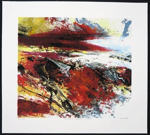 Mattie Schilders - Zeefdruk, Razende aarde I kopen? Bied vanaf 1!