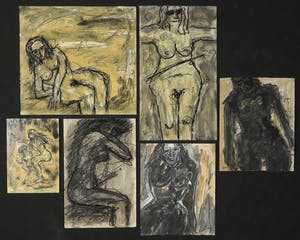 Pieter Haan - Lot van zeven werken, diverse voorstellingen in thema naakt kopen? Bied vanaf 1!