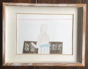 Klaas Gubbels - Aquarel, Patience speler kopen? Bied vanaf 300!