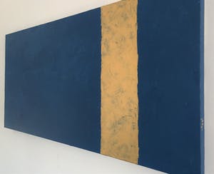 John Foppen - Rapsodie in Blue+ Gold... # K03. XL. GROOT. kopen? Bied vanaf 169!