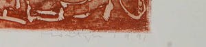 Jan Montyn - Grafitti Thai - 11/25 - 1991 - kleurenets op papier kopen? Bied vanaf 20!